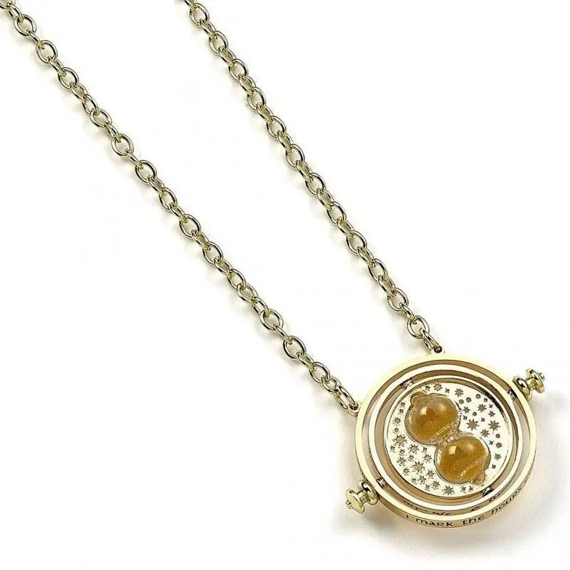 Harry Potter pendentif et collier Spinning Time Turner (plaqué or) | 5055583411618