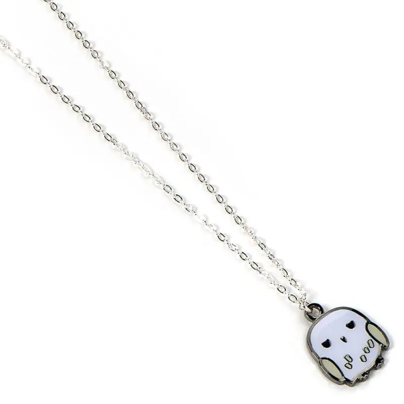 Harry Potter Cutie Collection pendentif et collier plaqué argent Hedwig | 5055583441998