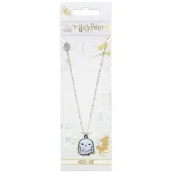 Harry Potter Cutie Collection pendentif et collier plaqué argent Hedwig | 5055583441998