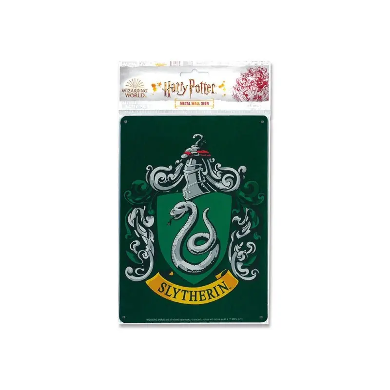 Harry Potter panneau métal Slytherin 15 x 21 cm | 4045846388260