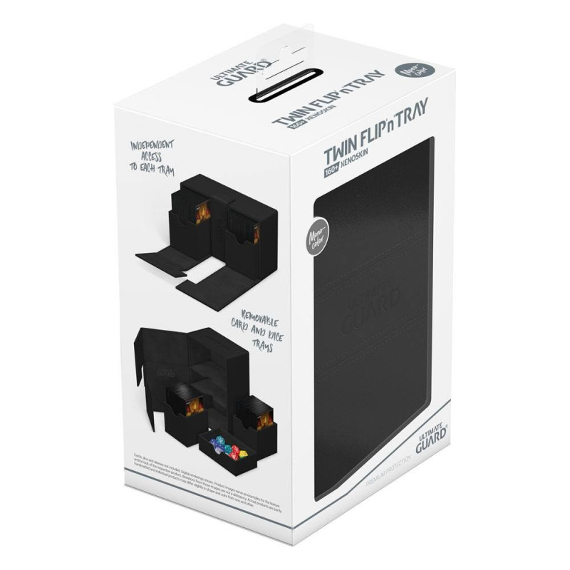 produit : Twin Flip`n`Tray 160+ XenoSkin Monocolor Noir marque : Ultimate Guard
