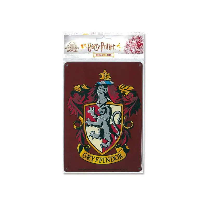 Harry Potter panneau métal Gryffindor 15 x 21 cm | 4045846388277