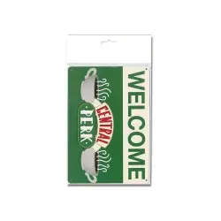 Friends panneau métal Central Perk Welcome 15 x 21 cm | 4045846407695