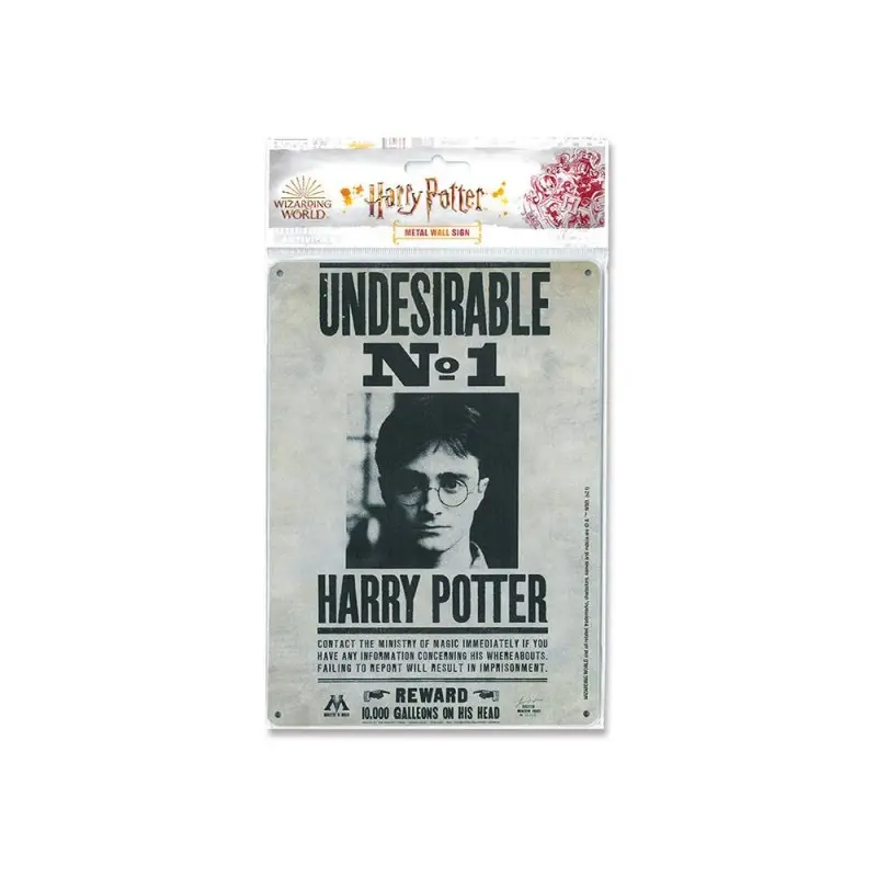 Harry Potter panneau métal Undesirable No. 1 15 x 21 cm | 4045846388222