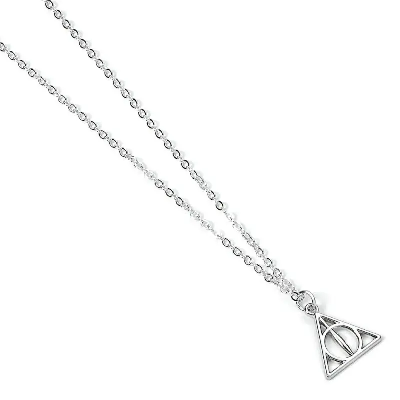 Harry Potter pendentif et collier plaqués argent Deathly Hallows | 5055583441905