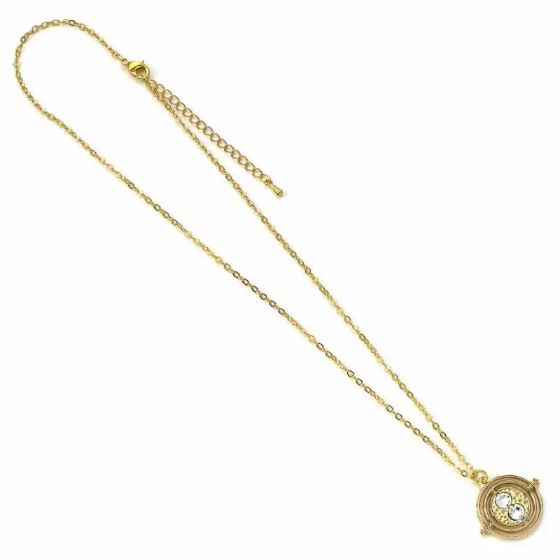 Harry Potter pendentif et collier Fixed Time Turner (plaqué or) | 5055583441912