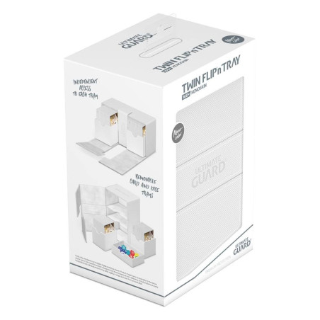 produit : Twin Flip`n`Tray 160+ XenoSkin Monocolor Blanc marque : Ultimate Guard produit : Twin Flip`n`Tray 160+ XenoSkin Monocolor Blanc marque : Ultimate Guard