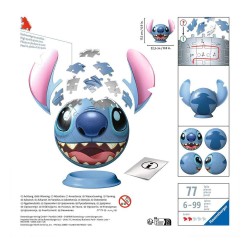 Lilo & Stitch puzzle 3D balle avec oreilles Stitch (77 pièces)