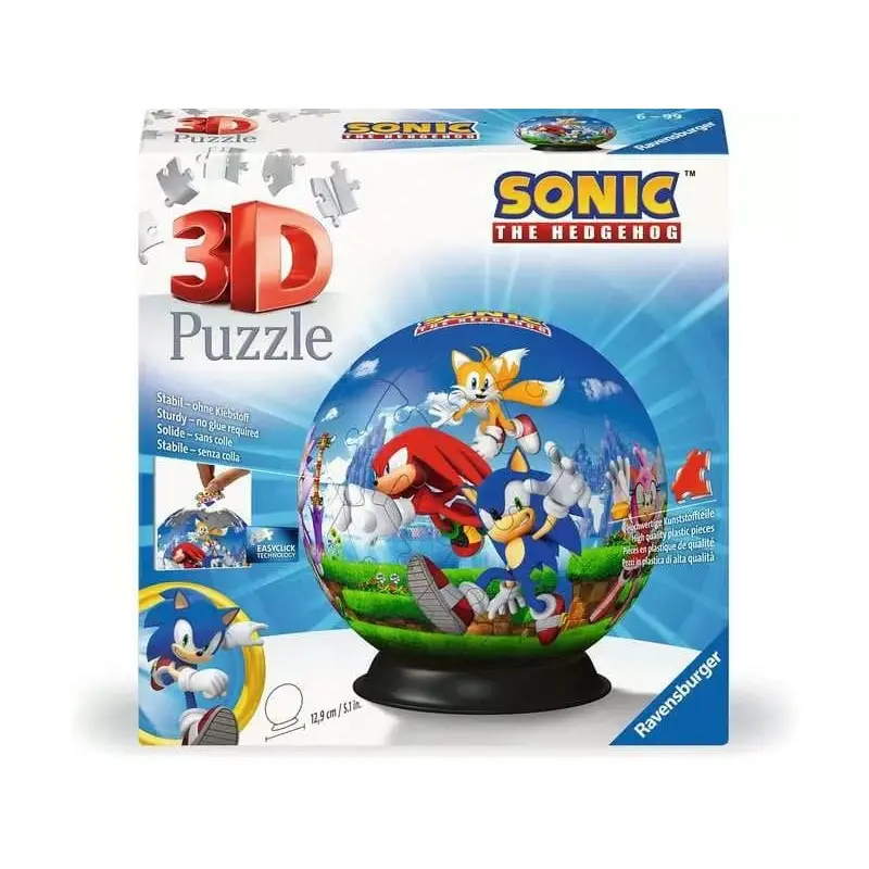 Sonic - The Hedgehog Puzzle 3D Characters Puzzle Ball (72 pièces) | 4005556115921