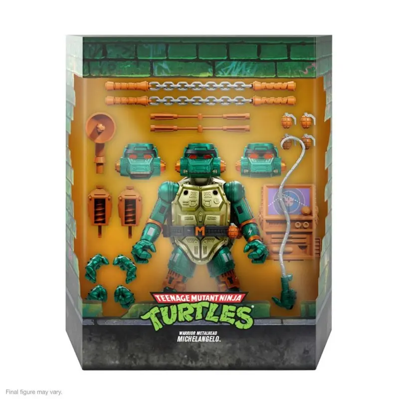 Les Tortues ninja figurine Ultimates Warrior Metalhead Michelangelo 18 cm | 0840049826106