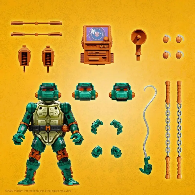 Les Tortues ninja figurine Ultimates Warrior Metalhead Michelangelo 18 cm | 0840049826106