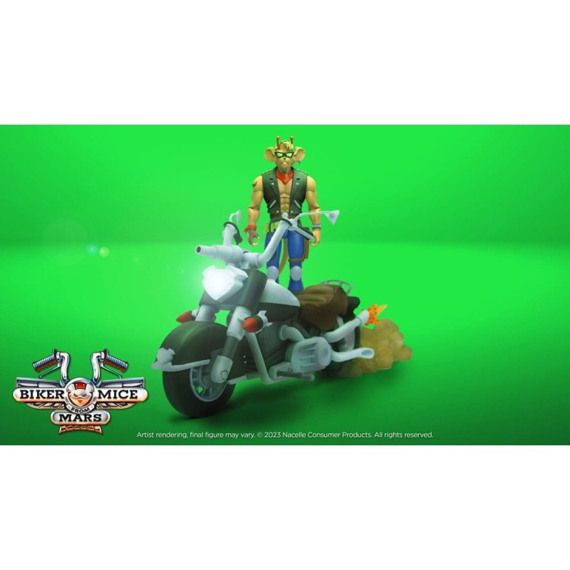 Les Motards de l'espace véhicule Throttle's Martian Monster Bike 23 cm