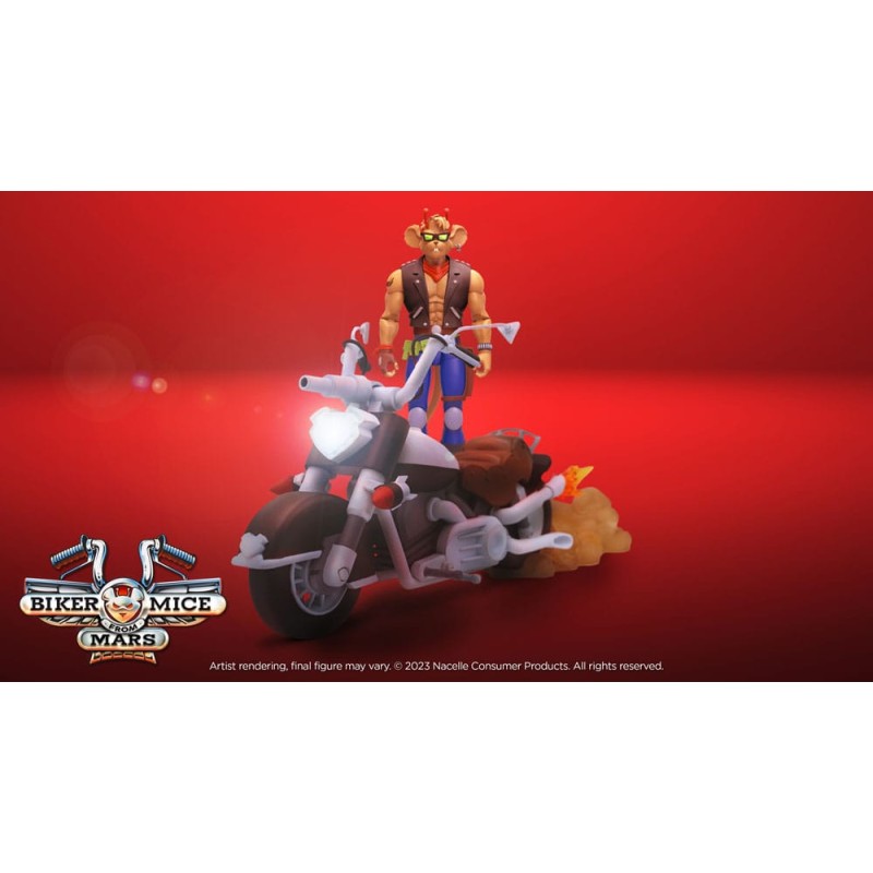 Les Motards de l'espace véhicule Throttle's Martian Monster Bike 23 cm