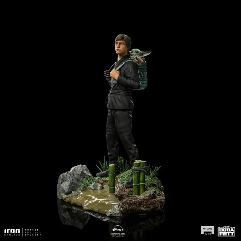 Star Wars Book of Boba Fett statuette 1/10 Art Scale Luke Skywalker & Grogu Training 20 cm | 0618231952502