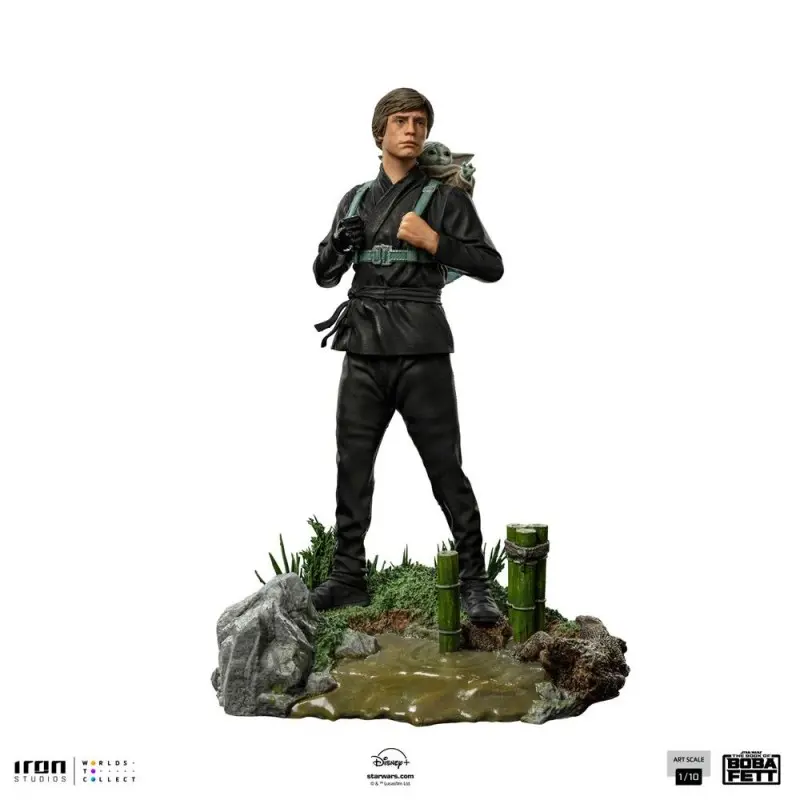 Star Wars Book of Boba Fett statuette 1/10 Art Scale Luke Skywalker & Grogu Training 20 cm | 0618231952502