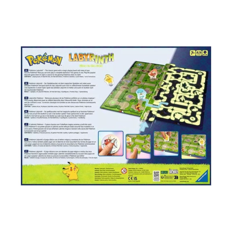 Pokémon jeu de plateau Labyrinth Glow in the Dark 