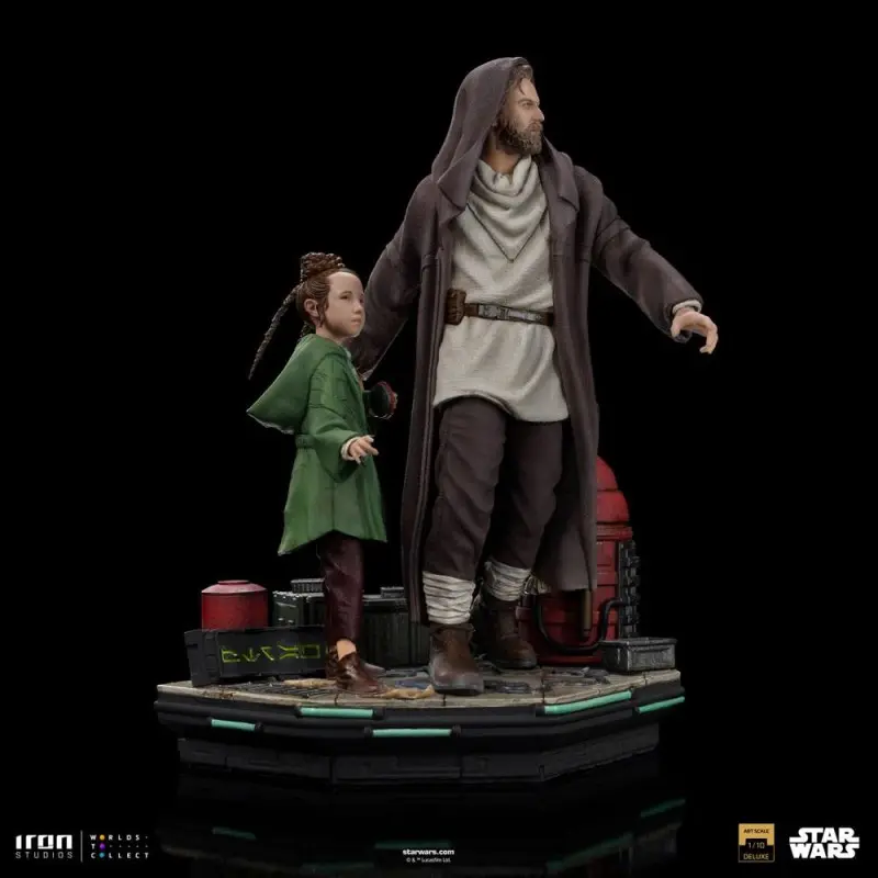 Star Wars: Obi-Wan Kenobi statuette Deluxe Art Scale 1/10 Obi-Wan & Young Leia 20 cm | 0618231952748