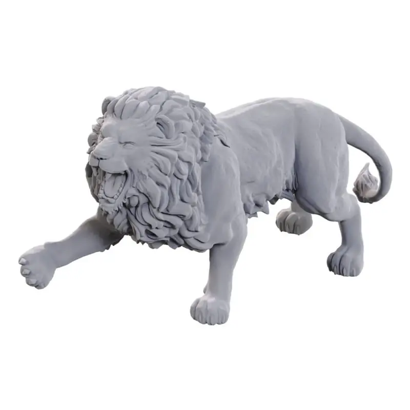 WizKids Deep Cuts Miniatures pack 2 miniatures à peindre Stone Lion | 0634482907474