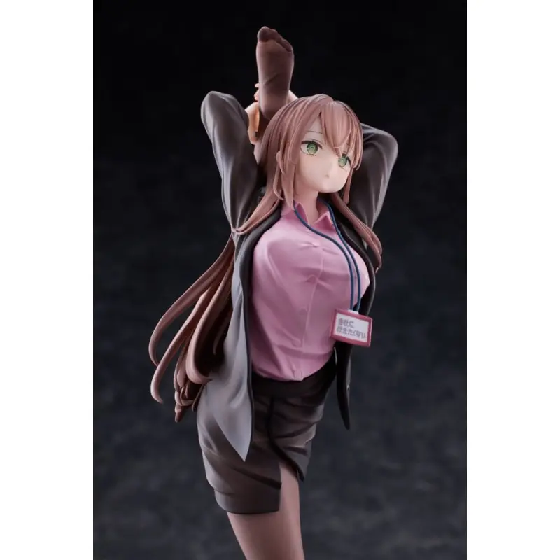 Original Character statuette PVC 1/6 OL-chan Who Doesn't Want to Go to Work Pink Ver. Deluxe Edition 26 cm    | 6976539770933