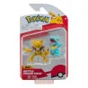 License : Pokémon Produit : série 10 assortiment packs figurines Battle 5-8 cm Kaiminus & Abra Marque : Jazwares