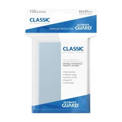 produit : Ultimate Guard 100 pochettes Classic Soft Sleeves taille standard Transparent Marque : Ultimate Guard