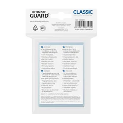 produit : Ultimate Guard 100 pochettes Classic Soft Sleeves taille standard Transparent Marque : Ultimate Guard