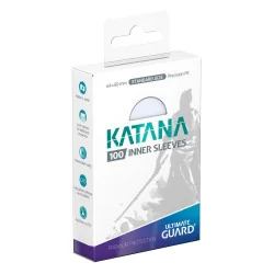 produit : Ultimate Guard 100 Katana Inner Sleeves taille standard Transparent Marque : Ultimate Guard