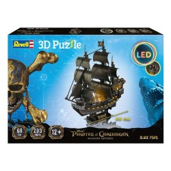 Pirates des Caraïbes : La Vengeance de Salazar puzzle 3D Black Pearl LED Edition