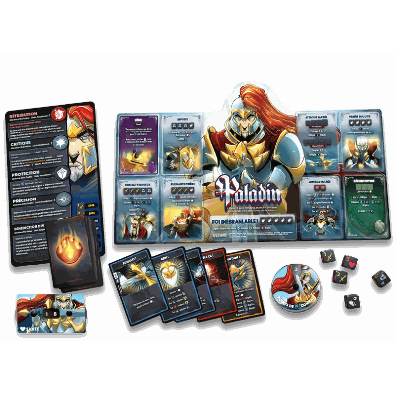 jeu : Dice Throne S1 - Moine VS Paladin
éditeur : Lucky Duck Games
version française