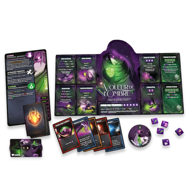 jeu : Dice Throne S1 - Pyromancienne VS Voleur de l’Ombre
éditeur : Lucky Duck Games
version française