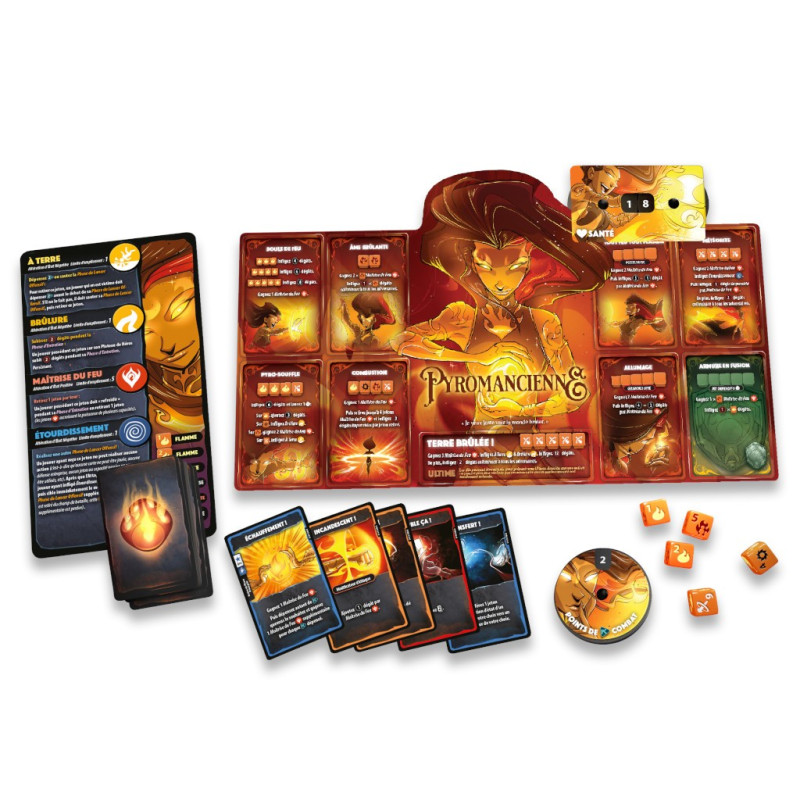 jeu : Dice Throne S1 - Pyromancienne VS Voleur de l’Ombre
éditeur : Lucky Duck Games
version française