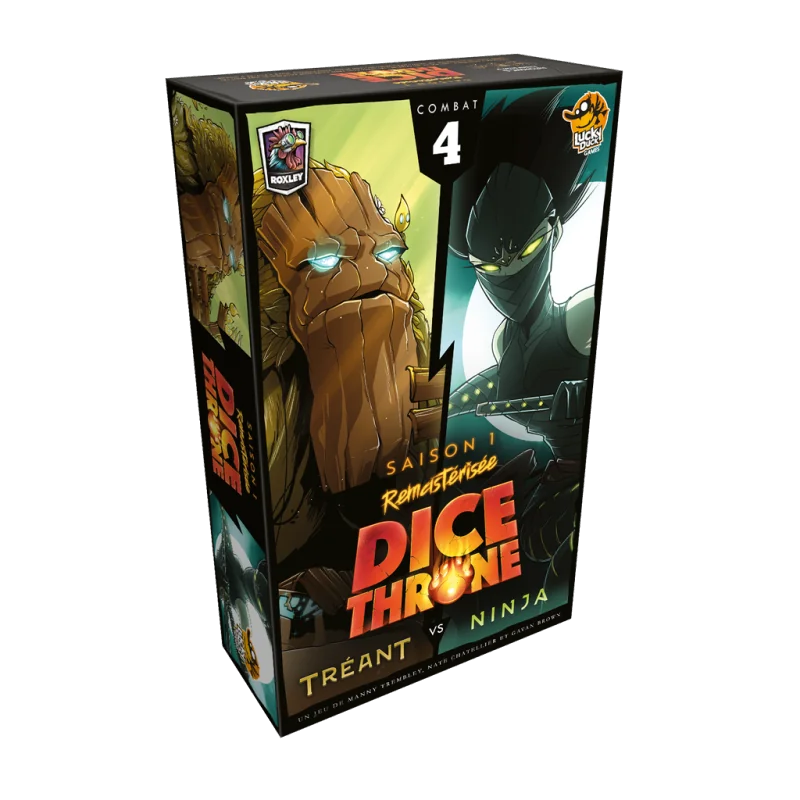 Spel: Dobbelsteen Troon S1 - Treant VS Ninja
Uitgever: Lucky Duck Games
Engelse versie