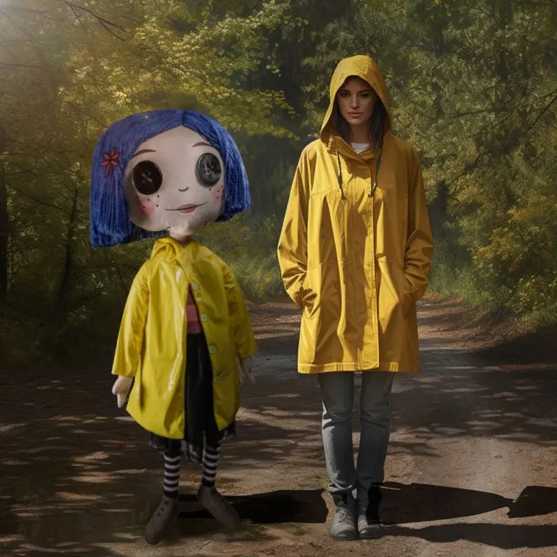 Coraline peluche 1/1 Coraline with Button Eyes 152 cm | 0883975186425