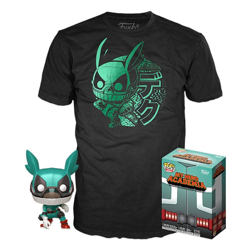 My Hero Academia Funko POP! & Tee set figurine et T-Shirt Deku Marque : Funko