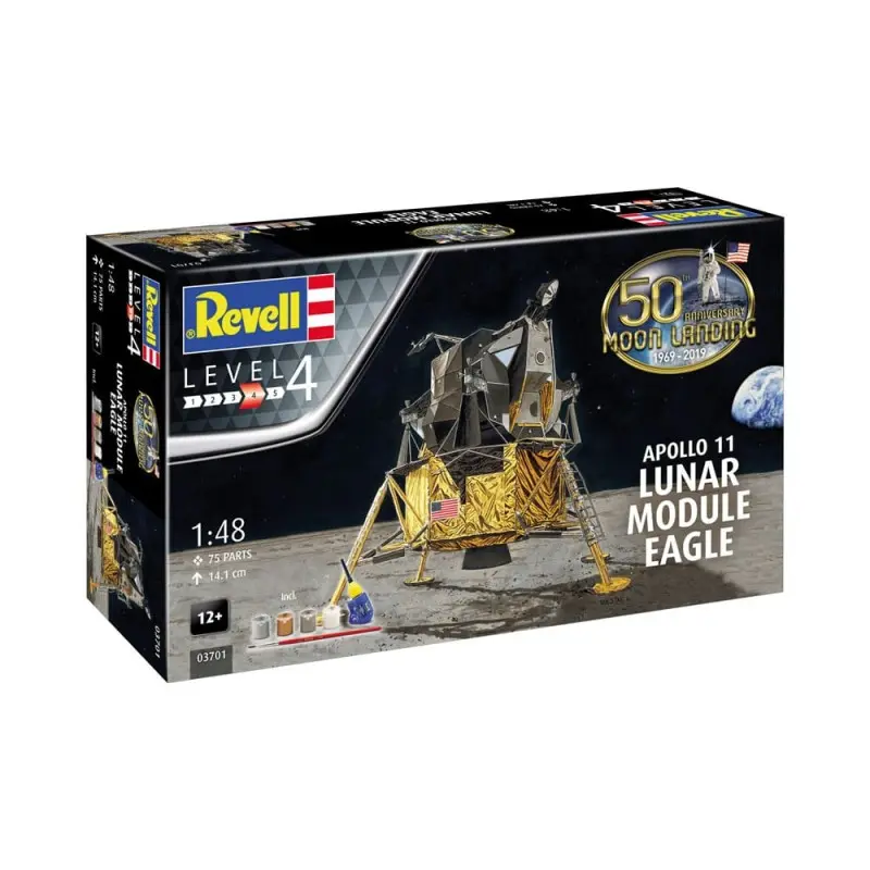 NASA kit complet maquette 1/48 Apollo 11 Lunar Module Eagle 14 cm | 4009803895246