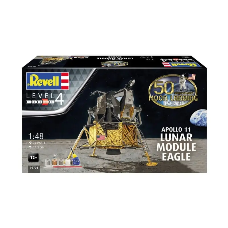 NASA kit complet maquette 1/48 Apollo 11 Lunar Module Eagle 14 cm | 4009803895246