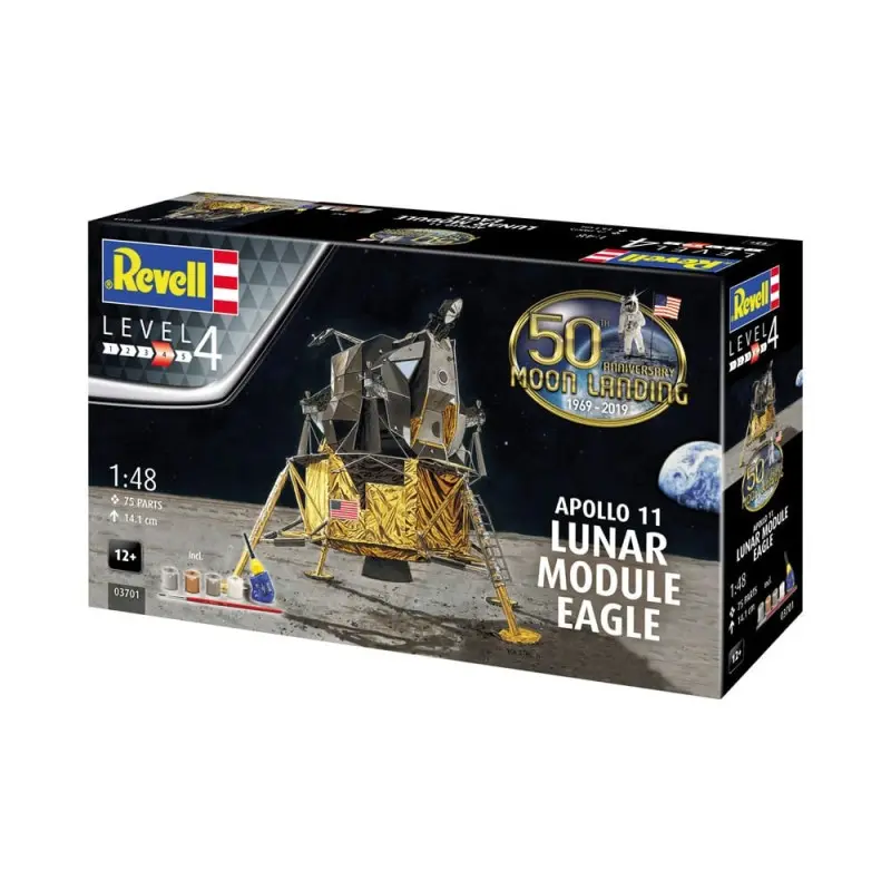 NASA kit complet maquette 1/48 Apollo 11 Lunar Module Eagle 14 cm | 4009803895246