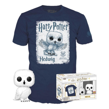 License : Harry Potter Produit : Harry Potter Funko POP! & Tee set figurine et T-Shirt Hedwig Marque : Funko License : Harry Potter Produit : Harry Potter Funko POP! & Tee set figurine et T-Shirt Hedwig Marque : Funko