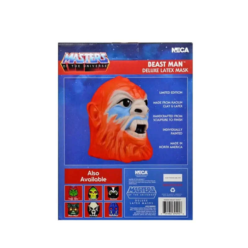 Masters of the Universe réplique masque en latex Deluxe de Beastman | 0634482394946