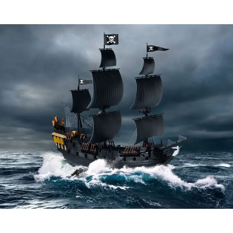 Pirates des Caraïbes La Vengeance de Salazar maquette Easy-Click 1/150 Black Pearl 26 cm | 4009803054995