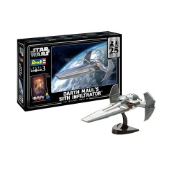 Star Wars Episode I kit complet maquette 1/120 Darth Maul's Sith Infiltrator 22 cm