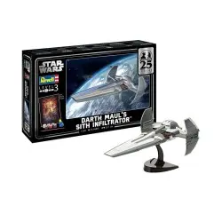 Star Wars Episode I kit complet maquette 1/120 Darth Maul's Sith Infiltrator 22 cm | 4009803005638