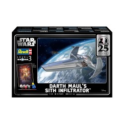 Star Wars Episode I kit complet maquette 1/120 Darth Maul's Sith Infiltrator 22 cm