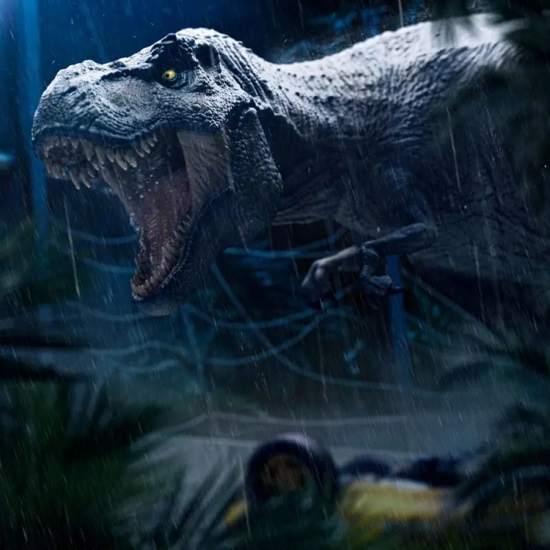 Jurassic Park Icons statuette T-Rex Attack 15 cm | 0618231955886