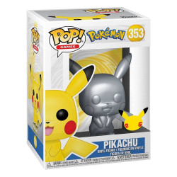 licence : Pokémon Produit : Pokémon figurine Funko POP! Animation Vinyl Pikachu Silver Edition 9 cm marque : Funko