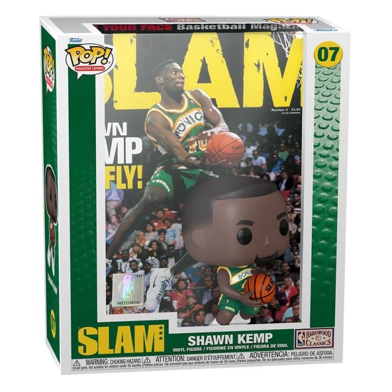 License : NBA Basketball Produit : NBA Basketball Cover Figurine Funko POP! Shawn Kemp (SLAM Magazin) 9 cm Marque : Funko