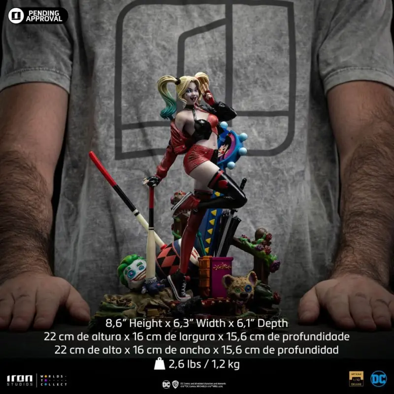 DC Comics statuette 1/10 Deluxe Art Scale Harley Quinn (Gotham City Sirens) 22 cm   | 0618231955978