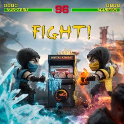 Mortal Kombat figurines Mini Co. PVC Scorpion vs. Subzero Arcade Set 15 cm