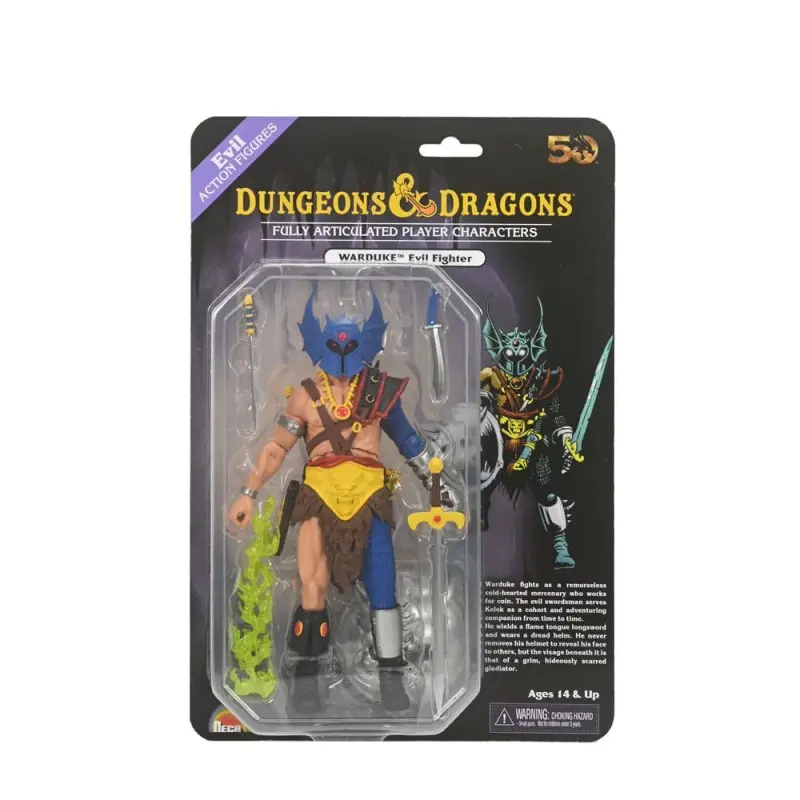 Dungeons & Dragons figurine 50th Anniversary Warduke on Blister Card 18 cm | 0634482522806