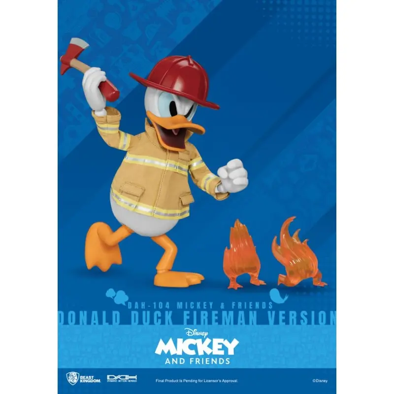Mickey & Friends figurine Dynamic Action Heroes 1/9 Donald Duck Fireman Ver. 24 cm | 4711385241174